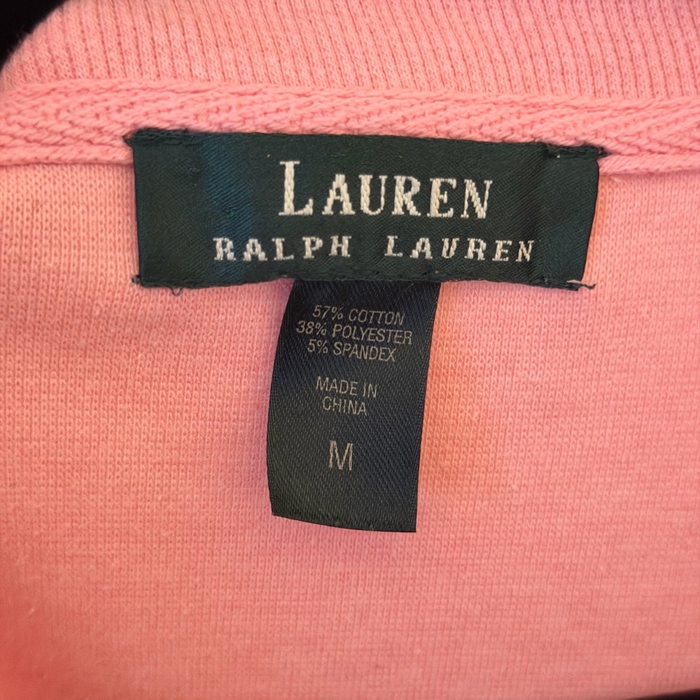 Lauren Ralph Lauren Pink Zip-Up Jacket | Medium - Picture 3 of 3